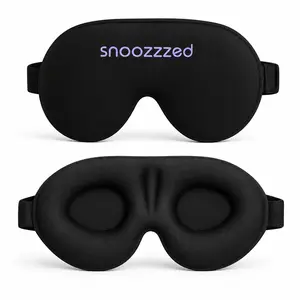 snoozzzed Memory Foam 3D Sleep Mask - Fits all Sizes, Adjustable, Comfortable