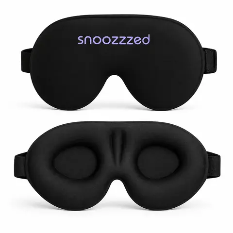 snoozzzed Memory Foam 3D Sleep Mask - Fits all Sizes, Adjustable, Comfortable