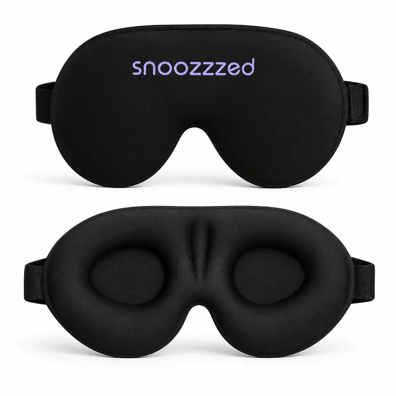 snoozzzed Memory Foam 3D Sleep Mask - Fits all Sizes, Adjustable, Comfortable