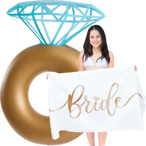 Prestige Bride Pool Float & Towel Set for Bachelorette Party & Bridal Shower