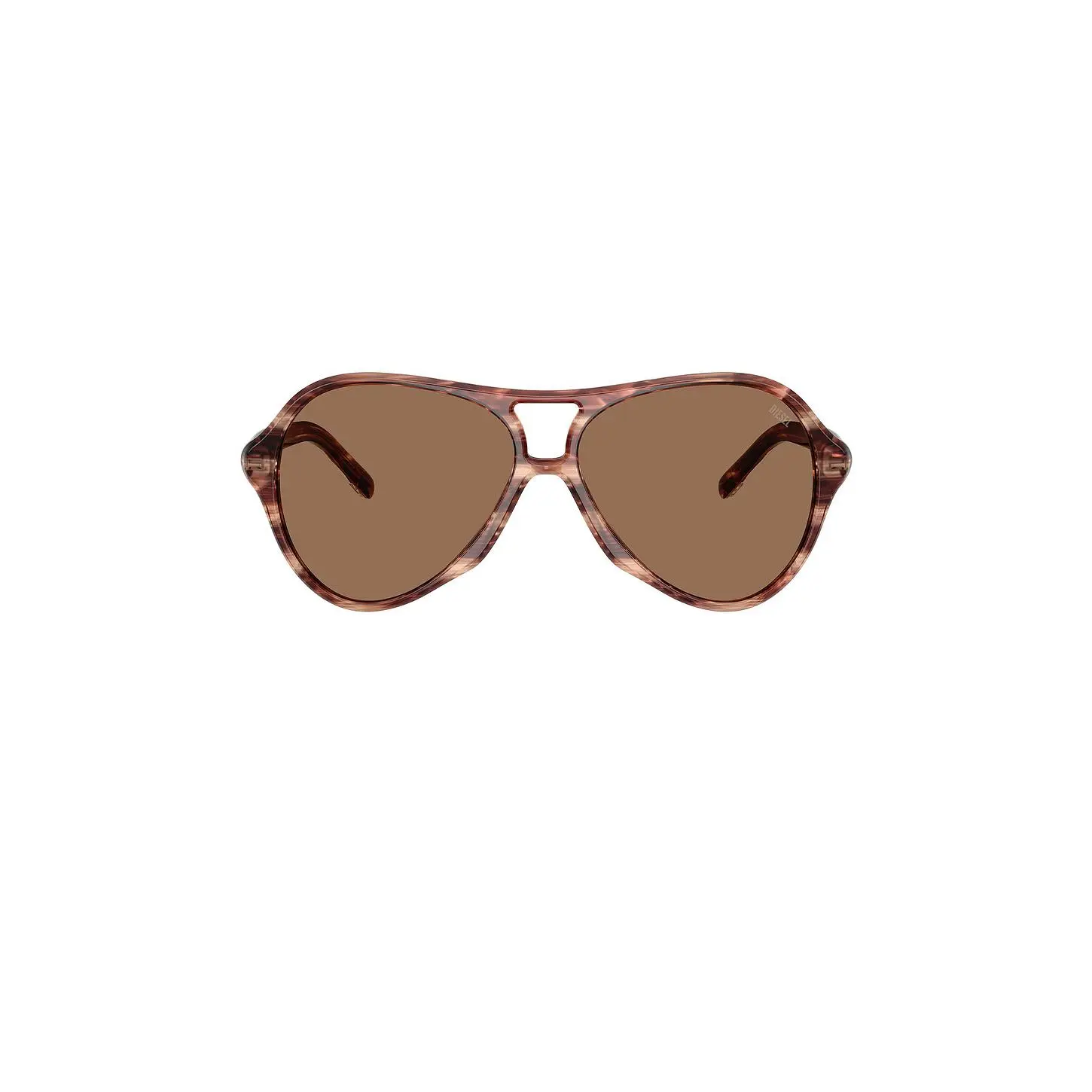 Diesel Aviator Sunglasses in Striated Brown
