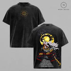 Imu Sama One Piece Reveal Washed Oversized T Shirt, Nerona Imu Face Anime Graphic Tee, Void Century Empty Throne Vintage Heavyweight Cotton Streetwear, OP Manga Fan Gift