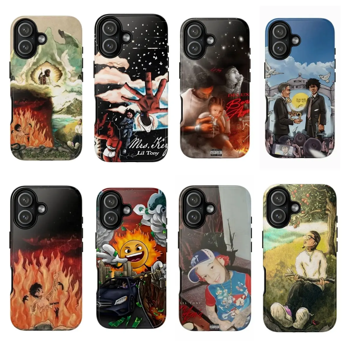 Custom Wireless Resistance Phone Cover - Liiil Tony Rap Artist Classic Album Art Casing, Hip-Hop Lover Gift, Protective Accessory for iPhone 11-17 and for Samsung S21-S25 Devices