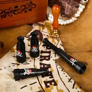 Plastic Pirate Telescope Party Favors, Mini Telescopic Props for Parties & Halloween, Bulk Pirate Party Supplies