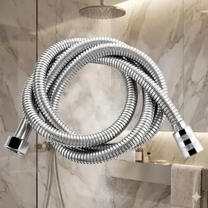 Premium Stainless Steel Shower Hose - Thick Silicone Flexible Bathroom Tube, Corrosion-Resistant Inner Pipe, Durable Leak-Proof Design. Fits Multiple Faucets, Tangle-Free, Smooth Flow for Enhanced Shower Experience.