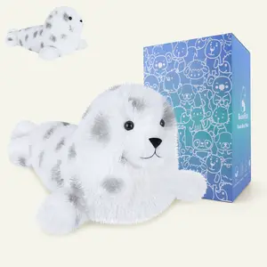 9" 1.48lb Spotted Seal Plush Heat Patches, Heatable & Coolable Lavender Scented Heating Pad, Toddlers Must Have, Period Essentials