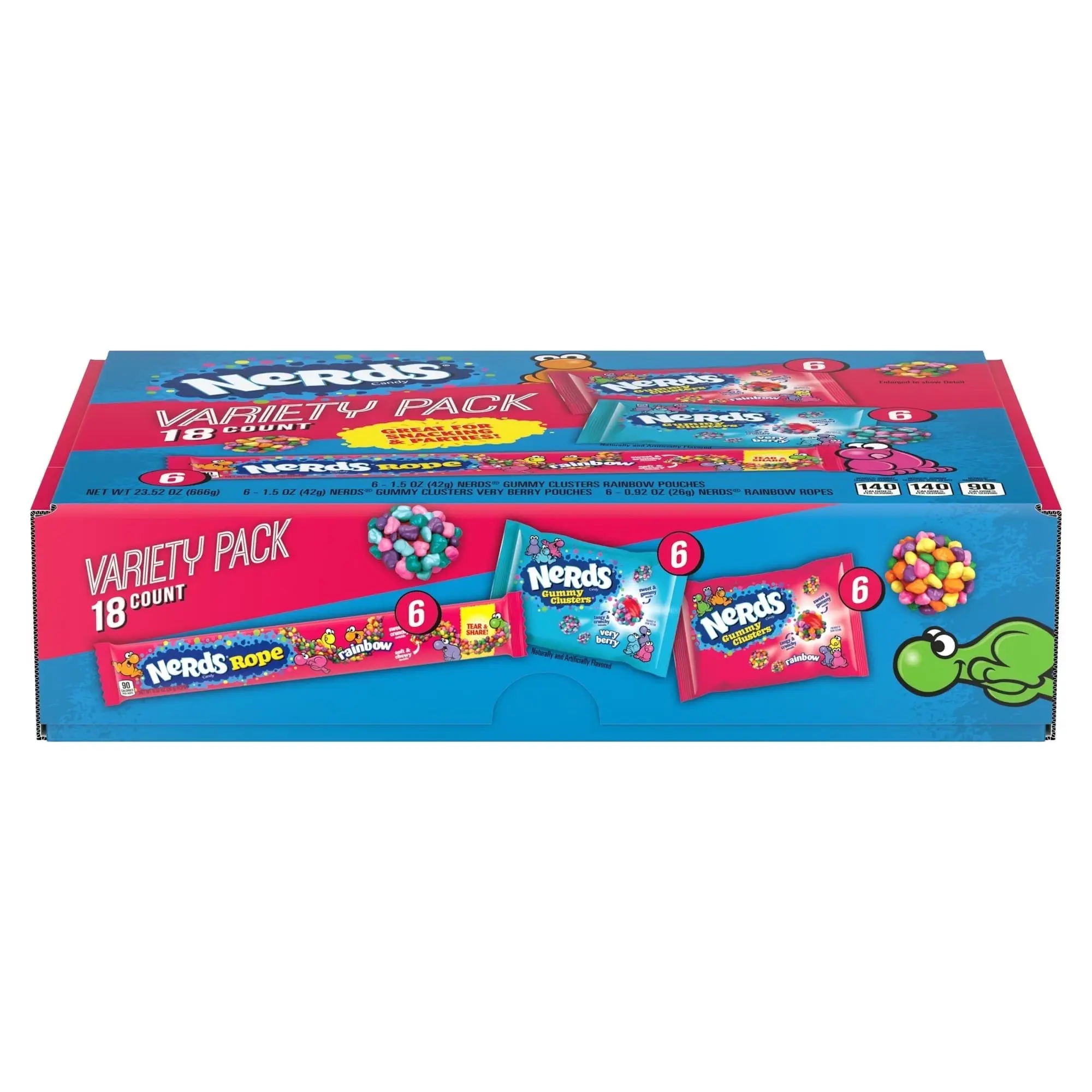 NERDS Gummy Clusters & Rope Candy Variety Pack 23.52 oz