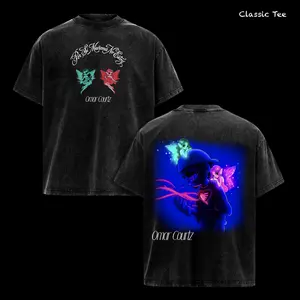 Omar Courtz Por Si Mañana No Estoy Vintage Acid Washed Oversized Graphic T Shirt – Latin Urban Album Aesthetic Tee, Reggaeton Trap Streetwear, Soft Heavyweight Cotton Unisex Tee, Double Sided Music Shirt, Gift for Omar Courtz Fans