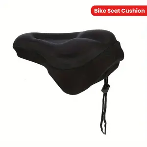 Unisex Bike Seat Cushion, Gel Padded Bike Seat Cover, Exercise Bicycle Seat