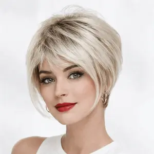 Blonde Short Straight Wig