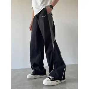 Letter Wide Leg Baggy Sweatpants Y2k Hip Hop Fashion Track Pants