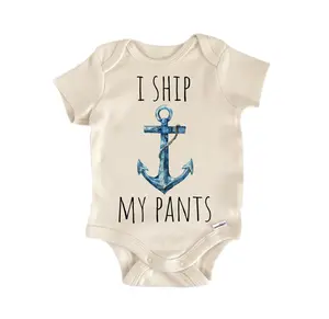 Ship My Pants Nautical  - Baby Boy Girl Clothes Infant Bodysuit Funny Cute Newborn