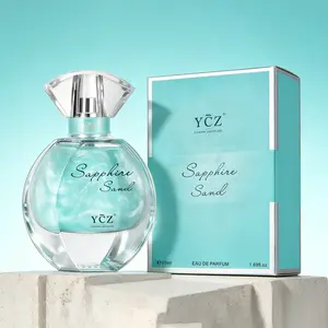 【New Arrival YCZ Sapphire Sand Perfume Fruity-Floral Scent, Raspberry Violet Geranium Musk, Long Lasting Fragrance Eau De Pafum Cosmetic Scented