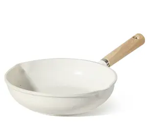 Nonstick Frying Pan 9.5 Skillet Induction White Granite Egg Pan Omelet Pans Non Stick Chef's Pan Fry Pan