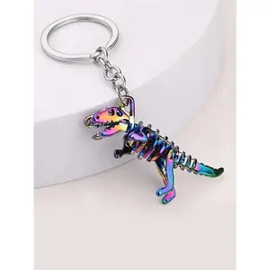 Cute Dinosaur Skull Design Keychain, 2024 Fashionable Creative New Novelty Keychain for Men & Women, Stylish Keychain, Cool Keychains, Trendy Accessories for Bag, Backpack & Car Key, Fashionable Alloy Keychain