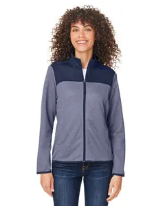CORE365 CE74W Women's Venture Heathered Stripe Hybrid Jacket