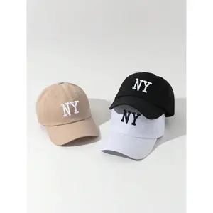 NY Embroidered Baseball Cap, Casual Outdoor Sun Hat for Men & Women, Adjustable Outdoor Sun Hat for Spring Autumn Travel Beach Vacation