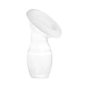 Silicone Breast Pump & Silicone Lid 5oz/150ML, Hands Free Pumping, Breastfeeding Accessory, BPA-Free, Easy Clean, Portable Design