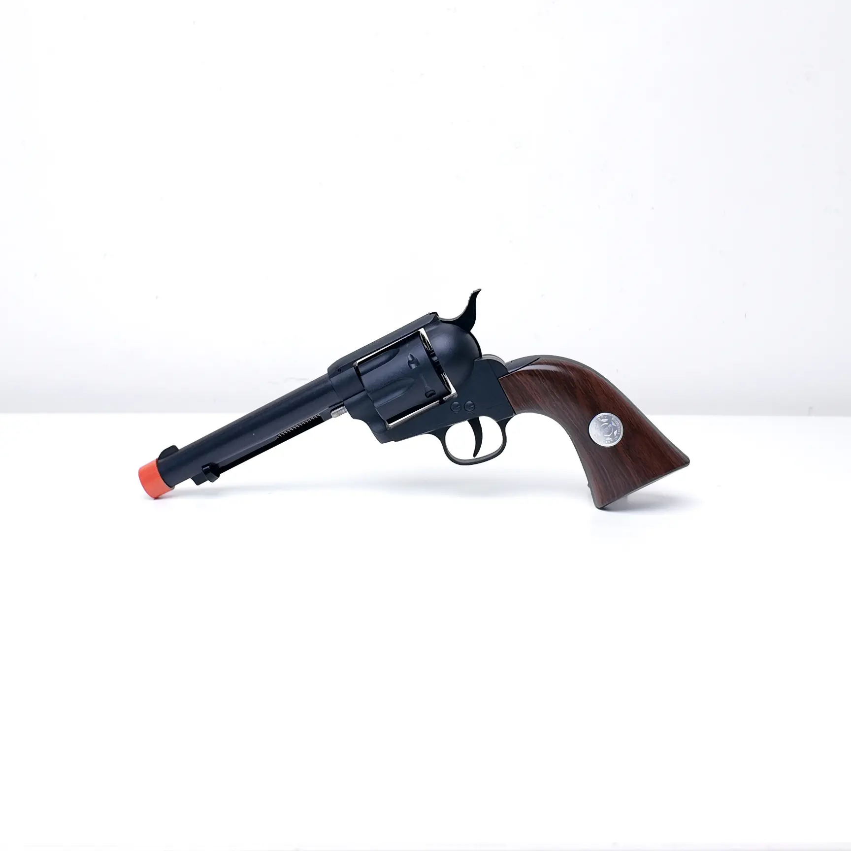 Authentic Cowboy Blaster Toy - 1:1 Old West Design, Nylon Lightweight Construction, 6-Round Single-Action, 6 Shells, 10 EVA Soft Bullets, Western Blasters & Toy Guns for Cowboy-Themed Play, Safe for Kids