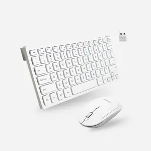 RF Wireless Keyboard and Mouse For Windows PC (White)