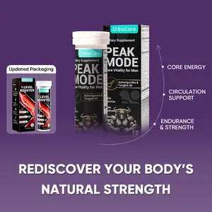 DrBioCare 7-in-1 Herbal Complex for Energy, Balance & Vitality, Featuring Tongkat Ali, Shilajit, Ashwagandha & Maca