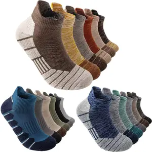 Men’s & Women’s All-Seasons Athletic Socks, 6/12/18 Pairs Thick Towel Bottom Grip Socks, Non-Slip, Sweat-Absorbing, Breathable, Ideal for Running & Hiking,summervibes