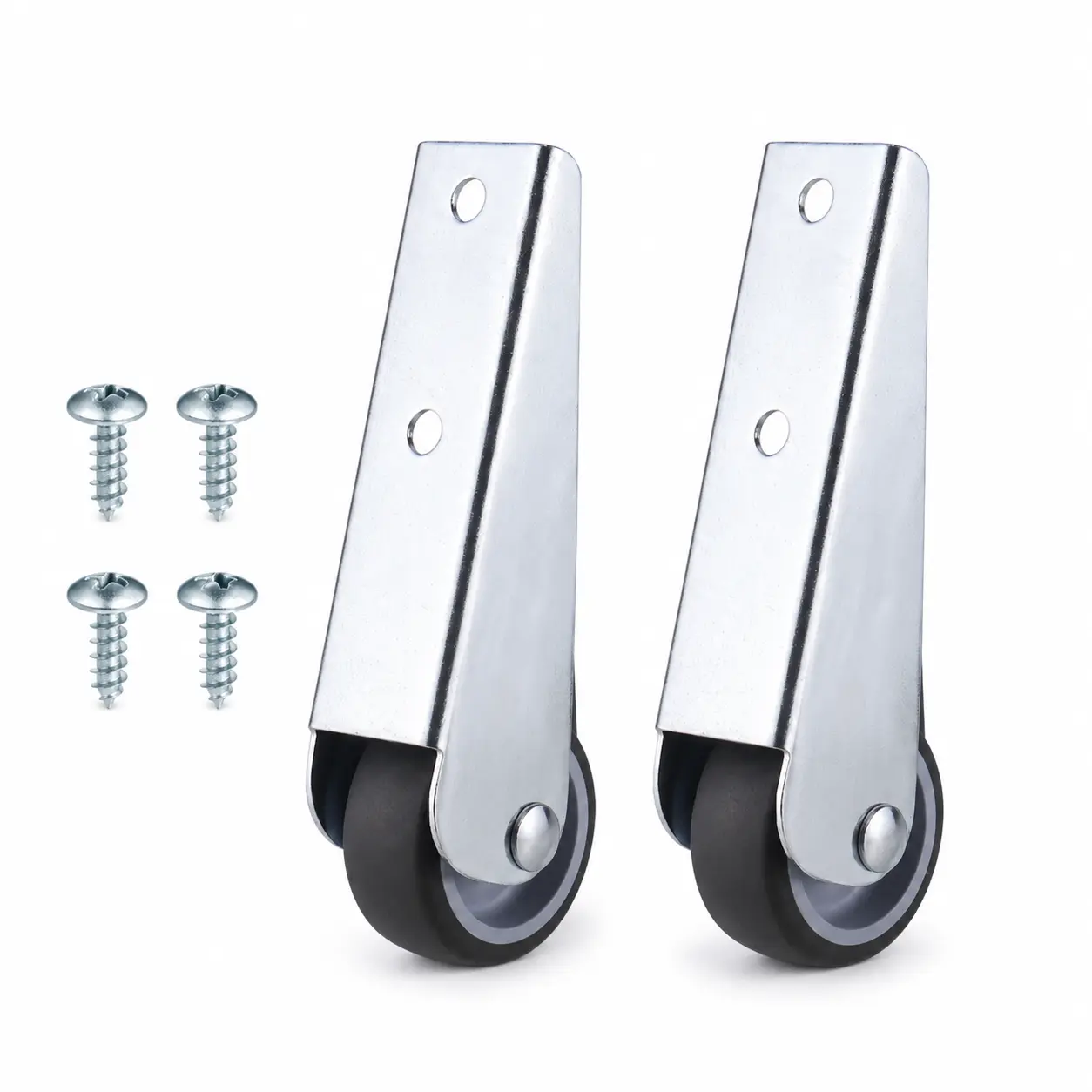 2PCS 1.5 Inch Door Anti-Sag Roller Kit with 4 Mounting Screws, Heavy Duty Door Support Wheels for Sagging Doors, Gate Leveling Rollers for Shed, Cabinet, Barn Door & DIY Furniture Repair