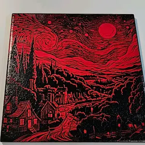 laser engraved coaster