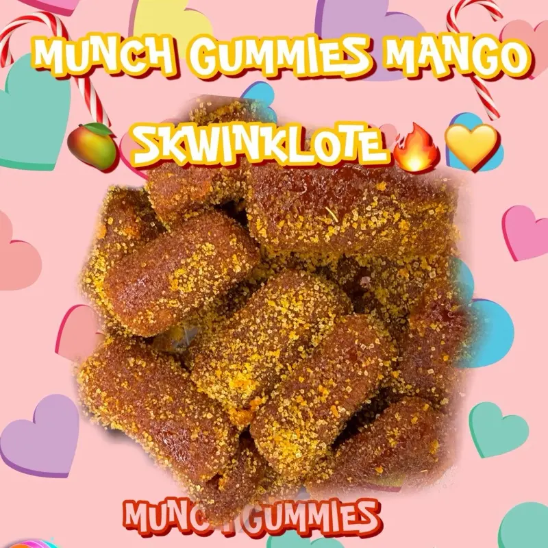 Munch Gummies ~ (6oz) Skwinklote Mango Snack no add ons