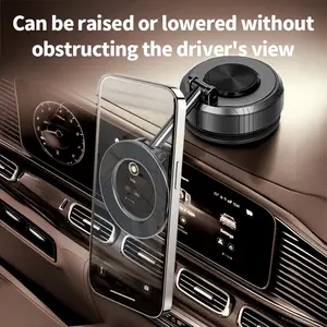 Suctionpro Phone Holder, 360°Vacuum MagSafe Car Mount, Suction Phone Mount with One-Step Lock, Retractable, Compact & Stable Design, Multifunctional Car Accessories