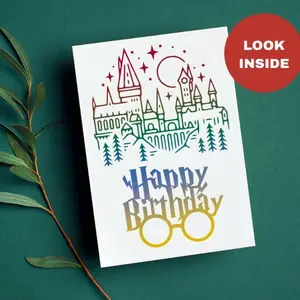 Funny Wizard Birthday Card/ Wizard Greeting Card / Greeting Card / Birthday Card for Bestie / Magical Birthday Card