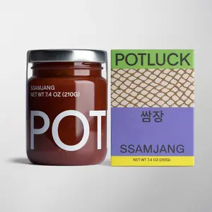 Potluck - All-Natural Korean Pantry Staples - Ssamjang (No Added Sugar, Natural) Sauce