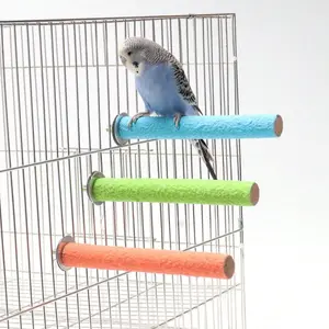 1pc Tiger Peacock Parrot Grinding Claw Chew Stick, Sanding Perch Rod Stand Holder, Bird Cage Accessories for Pet Birds