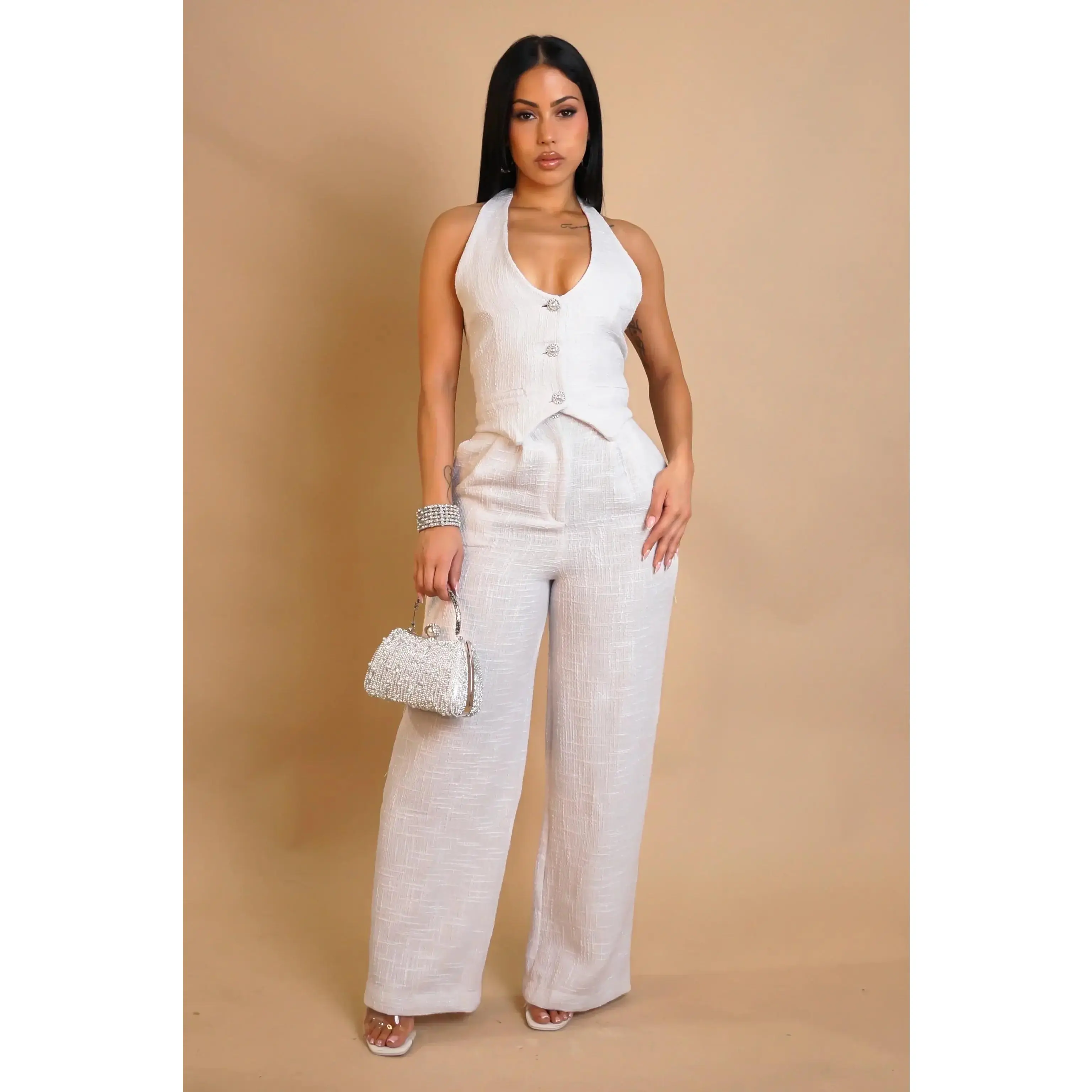 Golden Hour Halter Vest & Pant Set