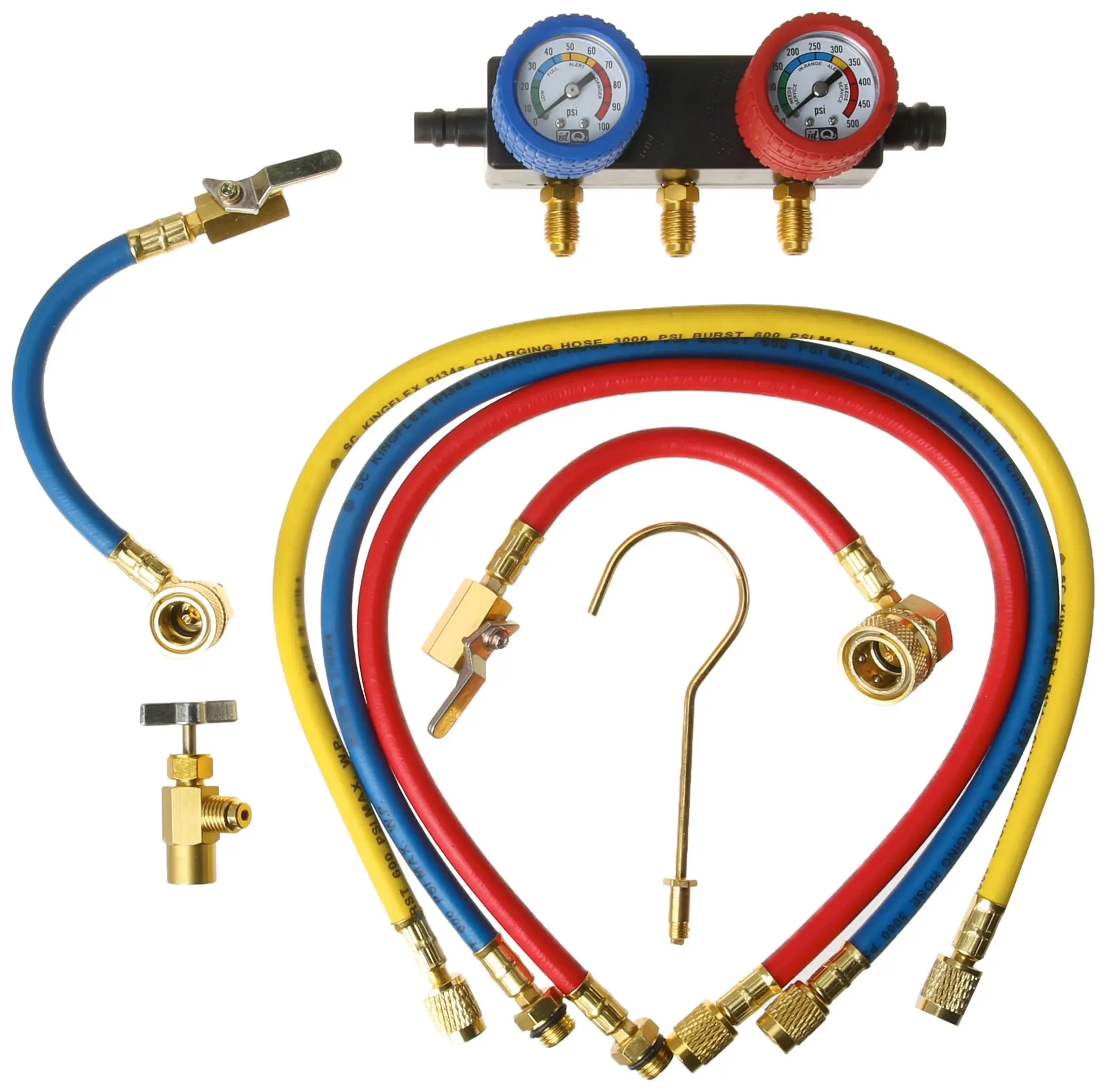 InterDynamics IDQ Manifold Gauge & Hose Set InterDynamics IDQ Manifold Gauge & Hose Set