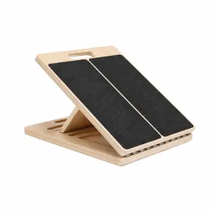 Portable 5-Level Adjustable Slant Board: Stretch Anywhere for Better Mobility & Recovery,Calf Stretching Board for Plantar Fasciitis Relief - 5-Level Adjustable Wooden Slant Board for Heel & Foot Pain tiktokshopspringglowup