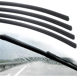 4 Pcs Wiper Blade Refill, 28 inch DIY Adjustable Universal Replacement Wiper Blade Refill, Wiper Blade Inserts For Front And Rear Windshield Wiper Blades Rubber Strip For Car, Truck, SUV