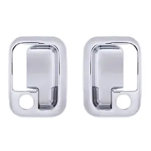 United Pacific – Chrome Exterior Door Handle Trim Cover Set for Peterbilt and Kenworth