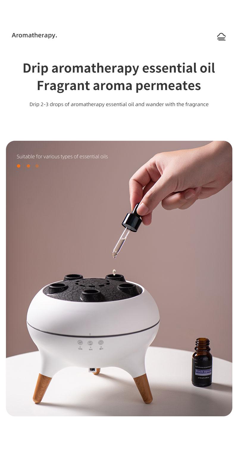  Aroma Diffuser Humidifier with Remote 7 Soothing Night Lights for Relaxation Yoga Sleep Aid Mood Lighting Aromatherapy Essential Oil Diffuser with Colorful Gradient Lighting