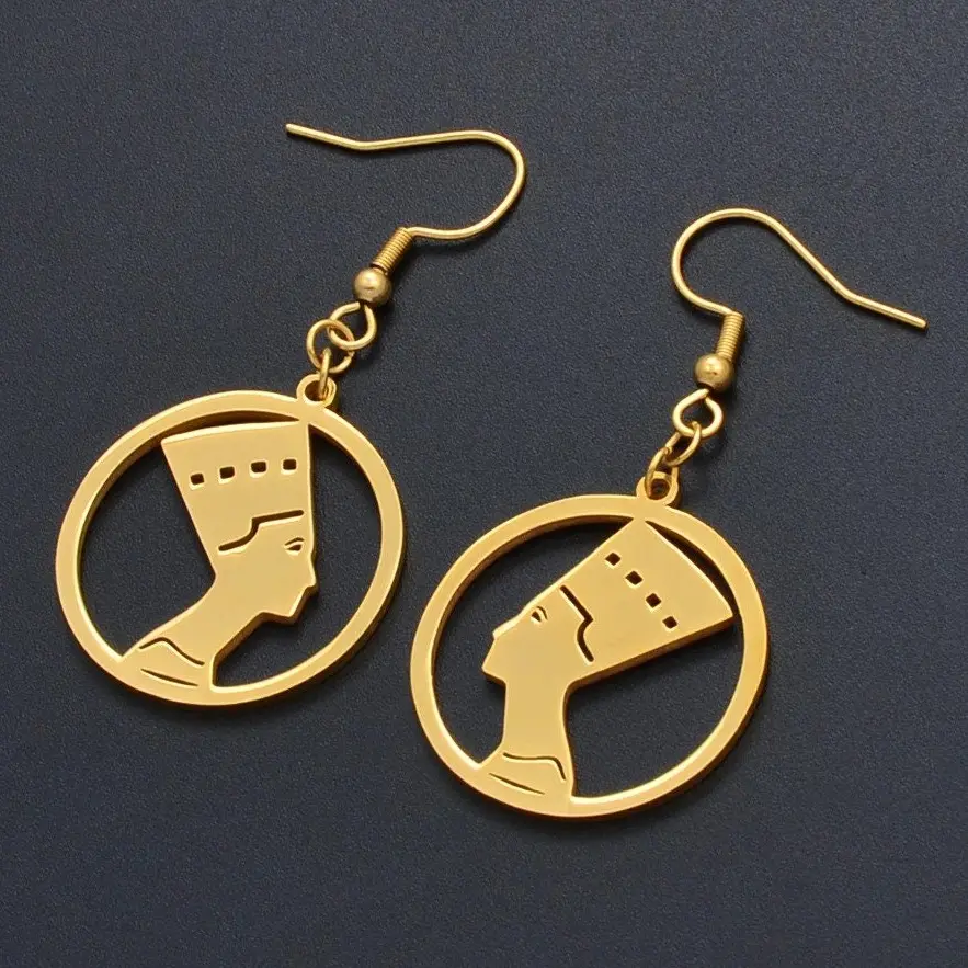 Egyptian Queen Nefertiti Earrings For Women - Charmed Jewelry Gift