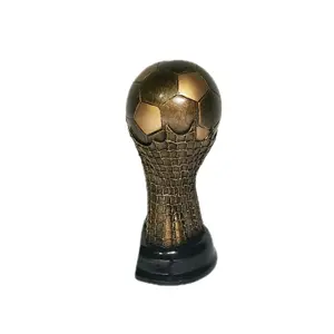 Soccerball On A Net Resin Office home decor Award Trophy Soccer league soccer tournament