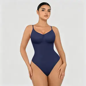 FeelinGirl Seamless Covered Bust Jumpsuit Thong Bodysuit Fit Comfort Slimming  Womenswear 1 Breathable Hip Tops Soft  Deals For You Days Body Hugging bodysuit shapewear Summervibes