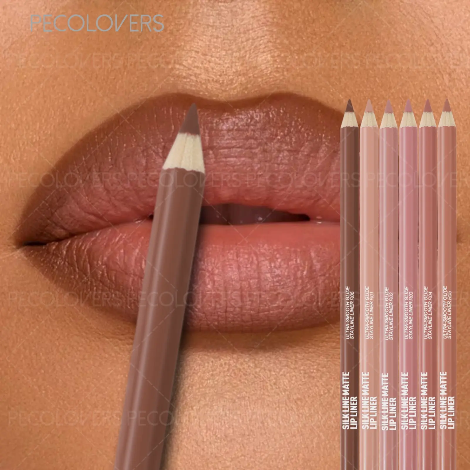 6pcs Waterproof Natural Lipstick Lip Liner Pencil Matte Outline Lip Contour Line Makeup Sexy Red Lipliner Pen