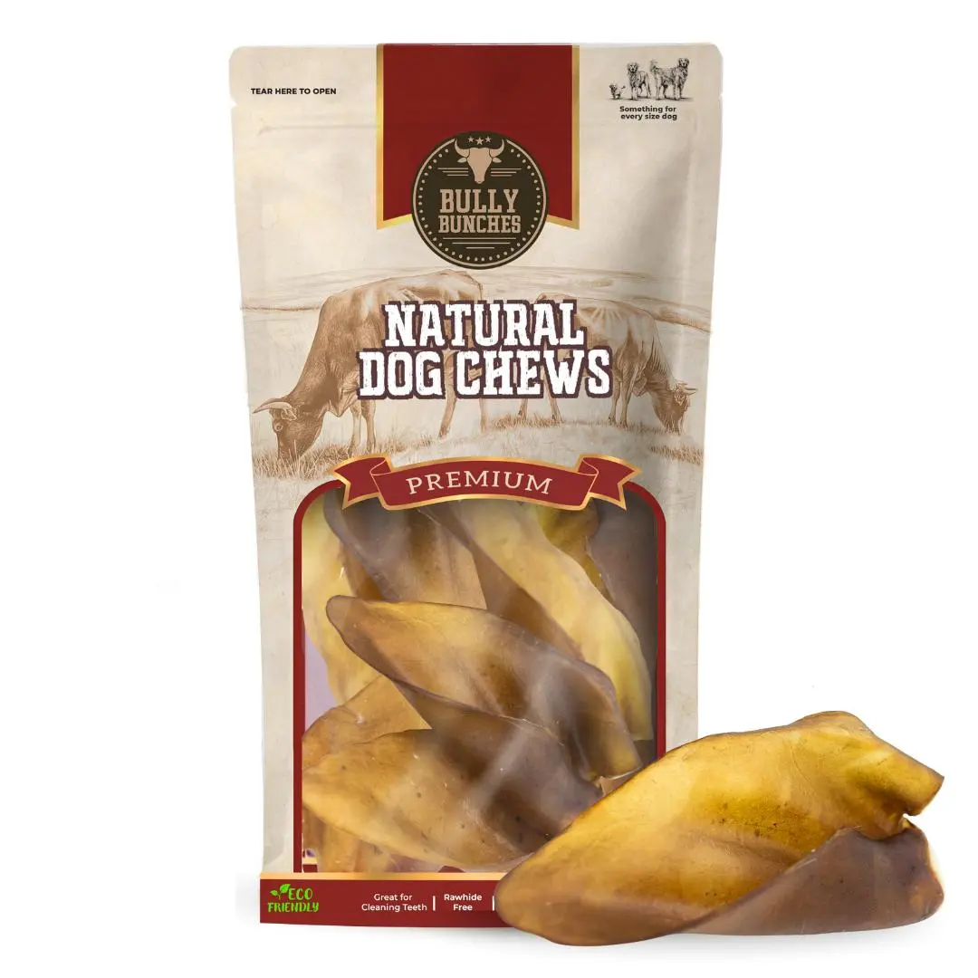 Natural Cow Ear Chew For Dogs High Protein Chews