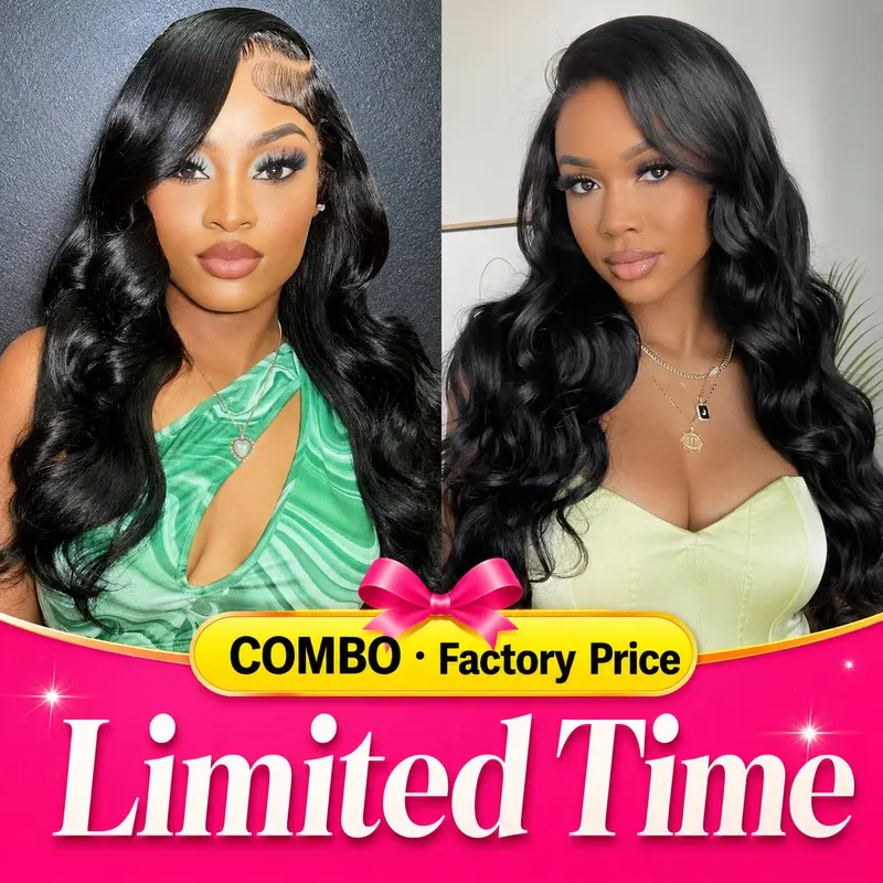 [Early Black Friday Live Combo] 13x4 Lace Front Human Hair Wig 180% Density Body Waves, Pre-Plucked, Sohochic, Exceptional After-Sales Service