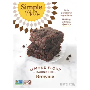 Simple Mills Almond Flour Baking Mix, Brownie, 12.9 oz (368 g)