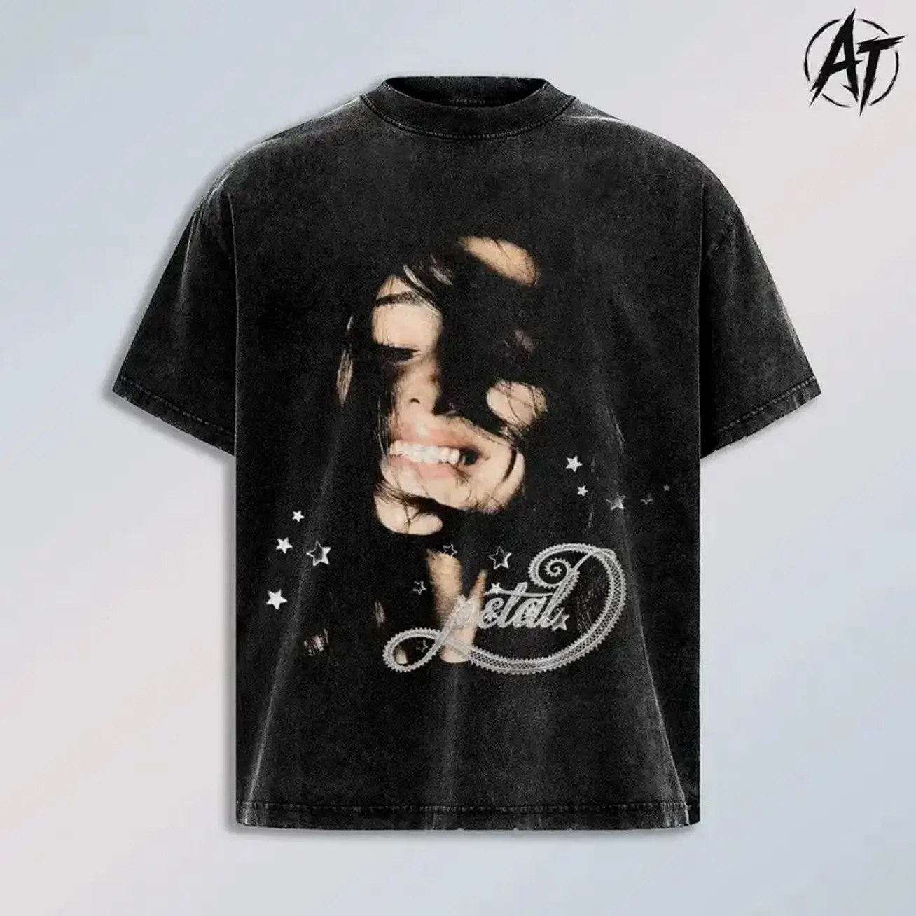 Vintage "Arianna G" Petal Album 2026 Acid Wash Oversized T-Shirt, Retro Pop Star Graphic Tee, Premium Heavyweight Cotton Y2K Streetwear Fashion Top, Soft Girl Aesthetic Unisex Fan Merch, TikTok Viral 2026 Album Washed Tee M6J