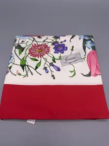 Pre-owned GUCCI Silk Bag Accessories Flora Scarf