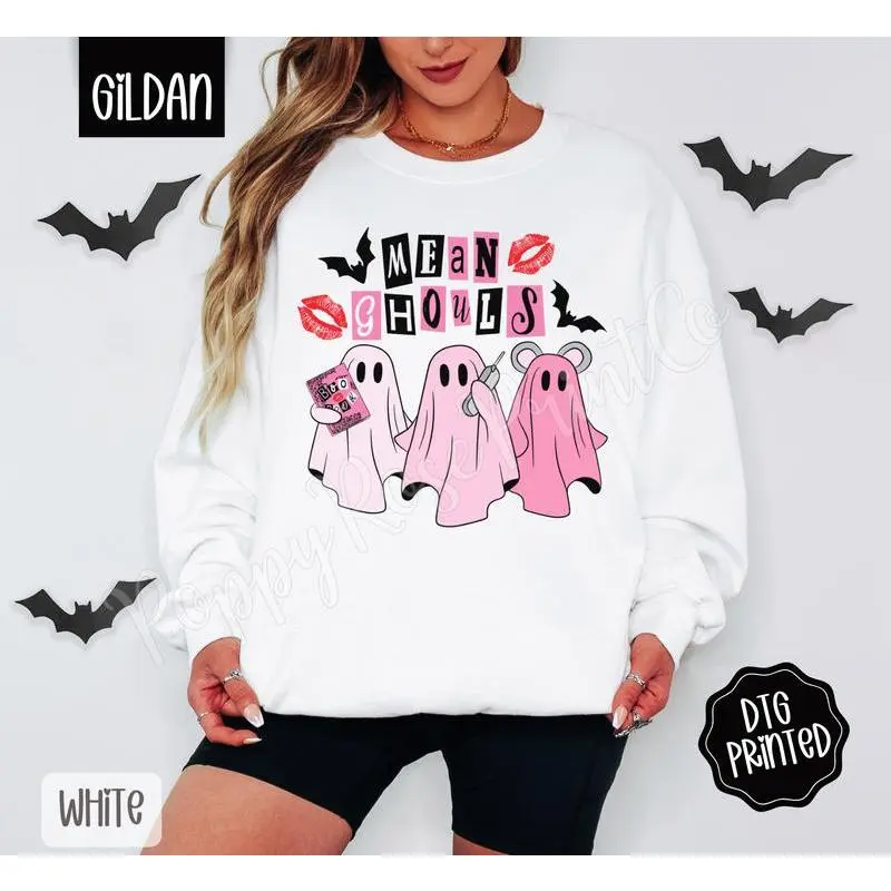 MeanGhoulsSweatshirt,TrendyHalloweenSweatshirt MeanGhoulsSweatshirt,TrendyHalloweenSweatshirt