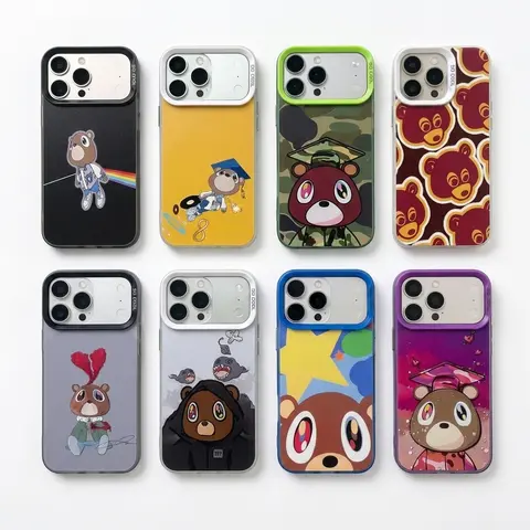 Personalized Themed Y2K Camo Animal Colorful Soft TPU Cellphone Protector Case - Waterproof Back, Shockproof Drop Protection for iPhone 17/16/15/14/13/12/11 Pro Max Plus, Shiny iOS Mobile Accessory